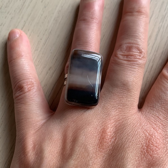 CREATION - Brown white Glass Ring - OZ - Picture 7 of 13